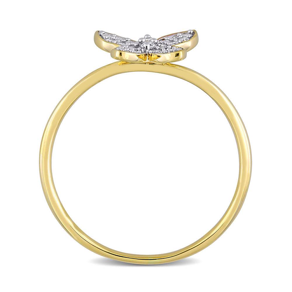 FREE Gift - Aurora Diamond Butterfly Ring - 10K Yellow Gold-2 product photo