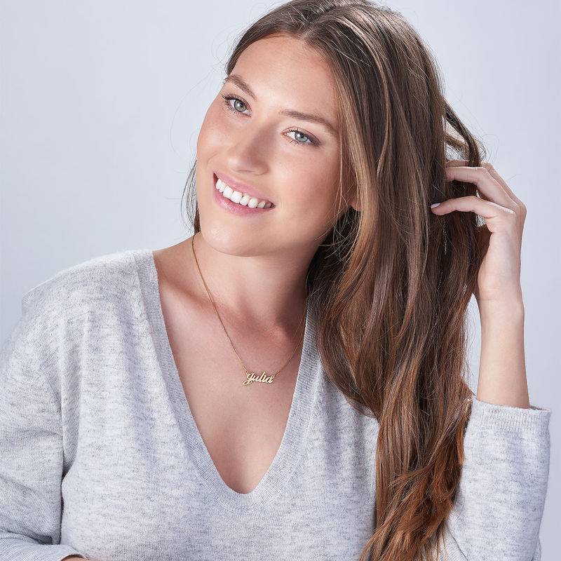 Herringbone Chain Necklace - Gold Vermeil-1 product photo