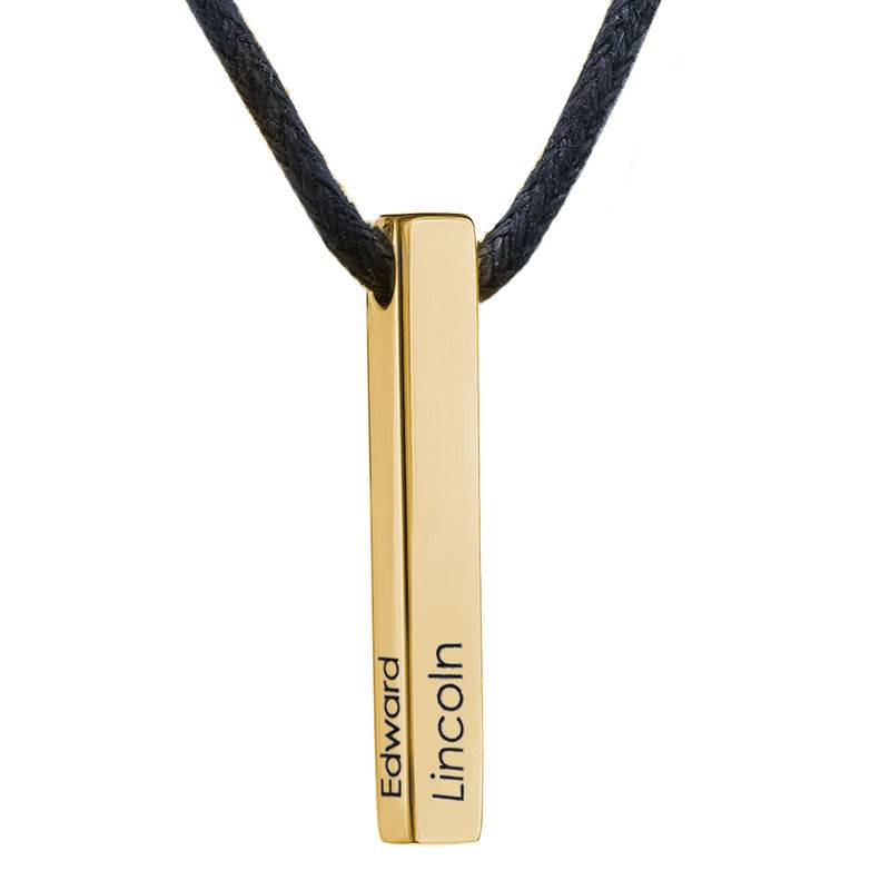 Link Chain Name Necklace with Diamond - 14k Solid Gold-1 product photo
