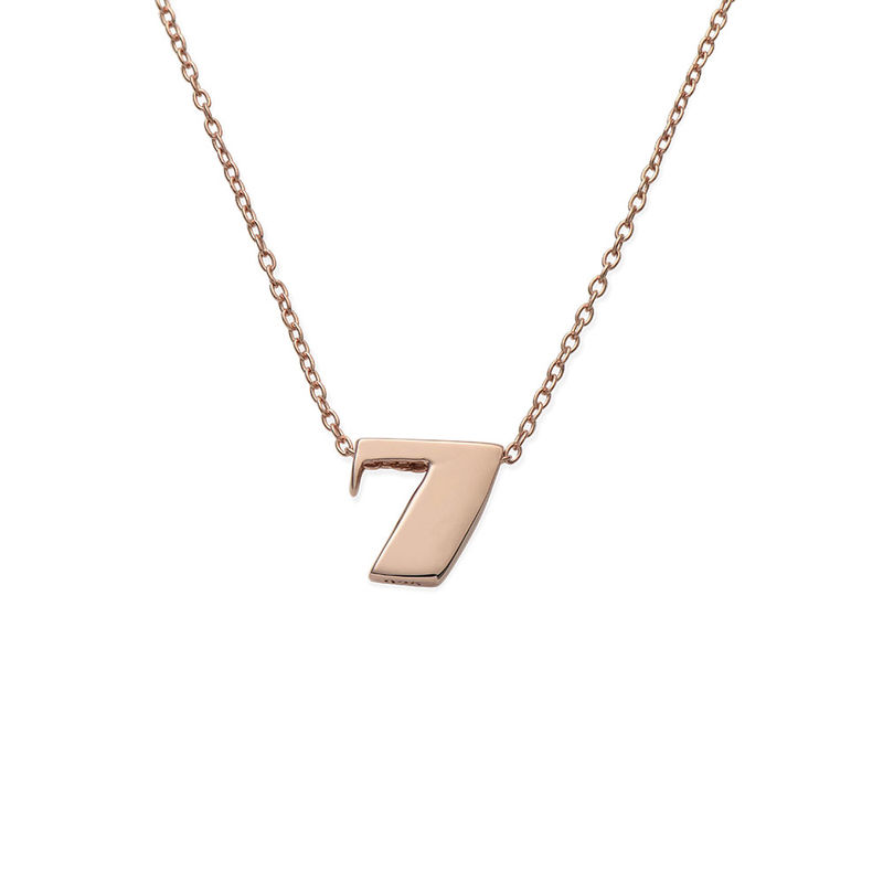 Number Necklace - Rose Gold Plated-1 product photo