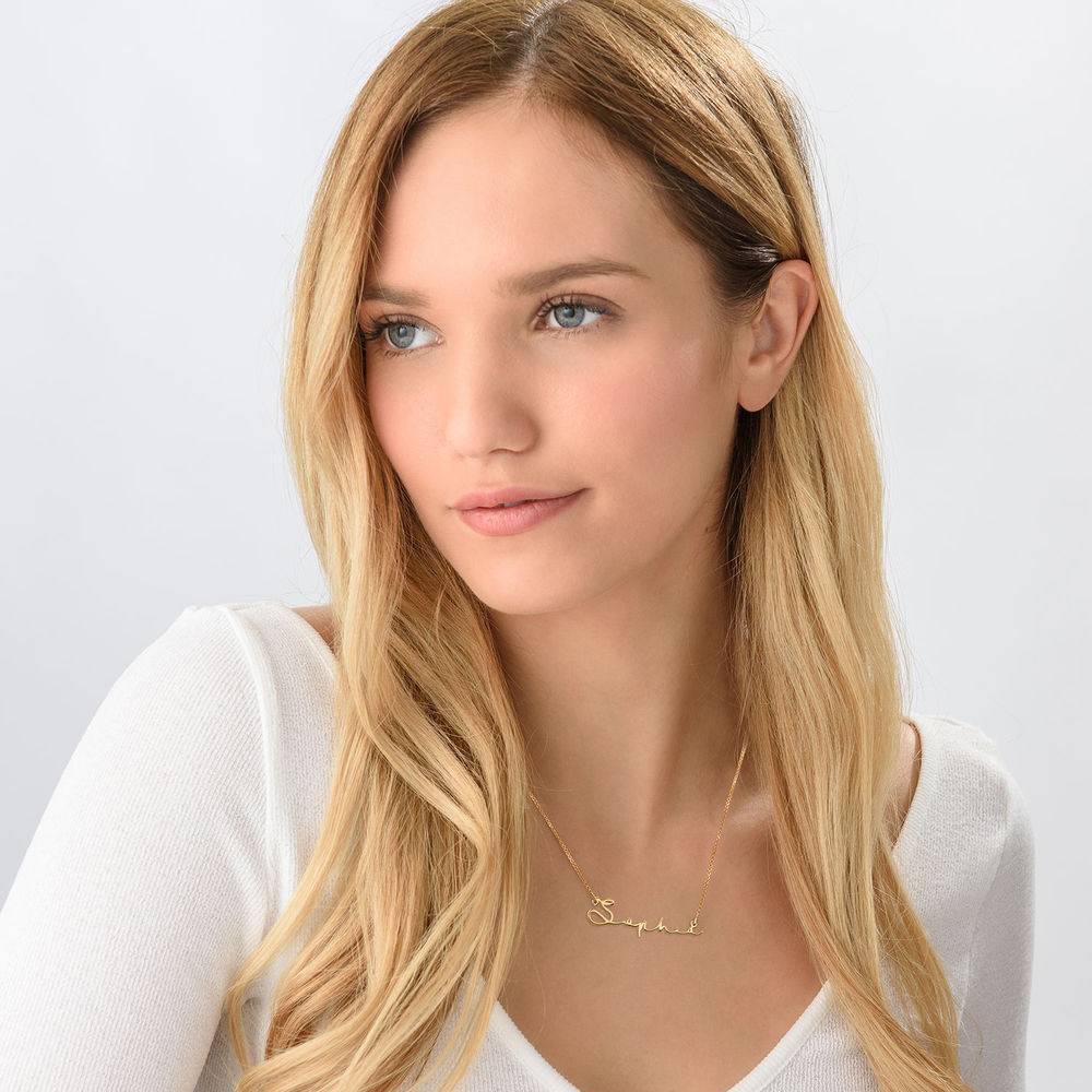 Ivy Name Paperclip Chain Necklace - 14k White Gold-1 product photo