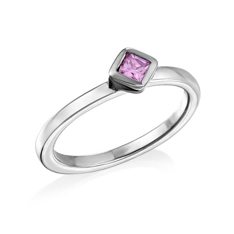 Heart Charm Lock Bracelet with Diamonds - Silver-1 product photo