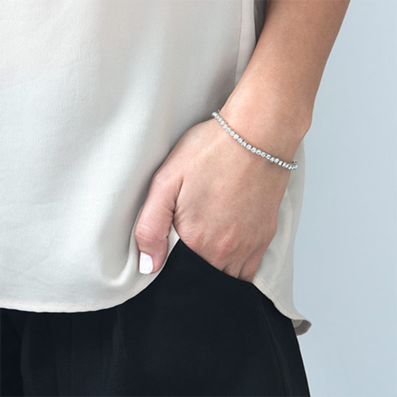 Tennis Bracelet with Swarovski Crystals-2 product photo