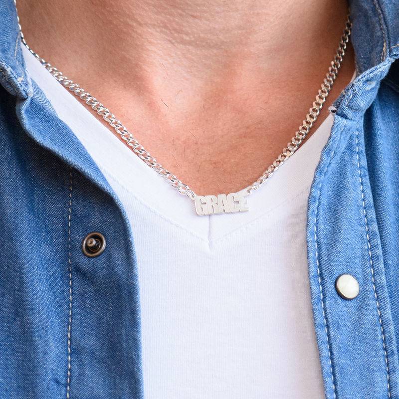 Real Love Multiple Name Necklace -14k White Gold-1 product photo